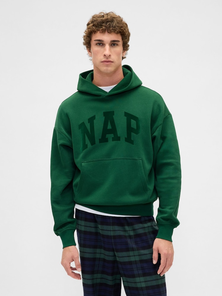 Gap Green VintageSoft NAP Logo Hoodie - Image 1 of 3 Gap Green VintageSoft NAP Logo Hoodie - Image 1 of 3