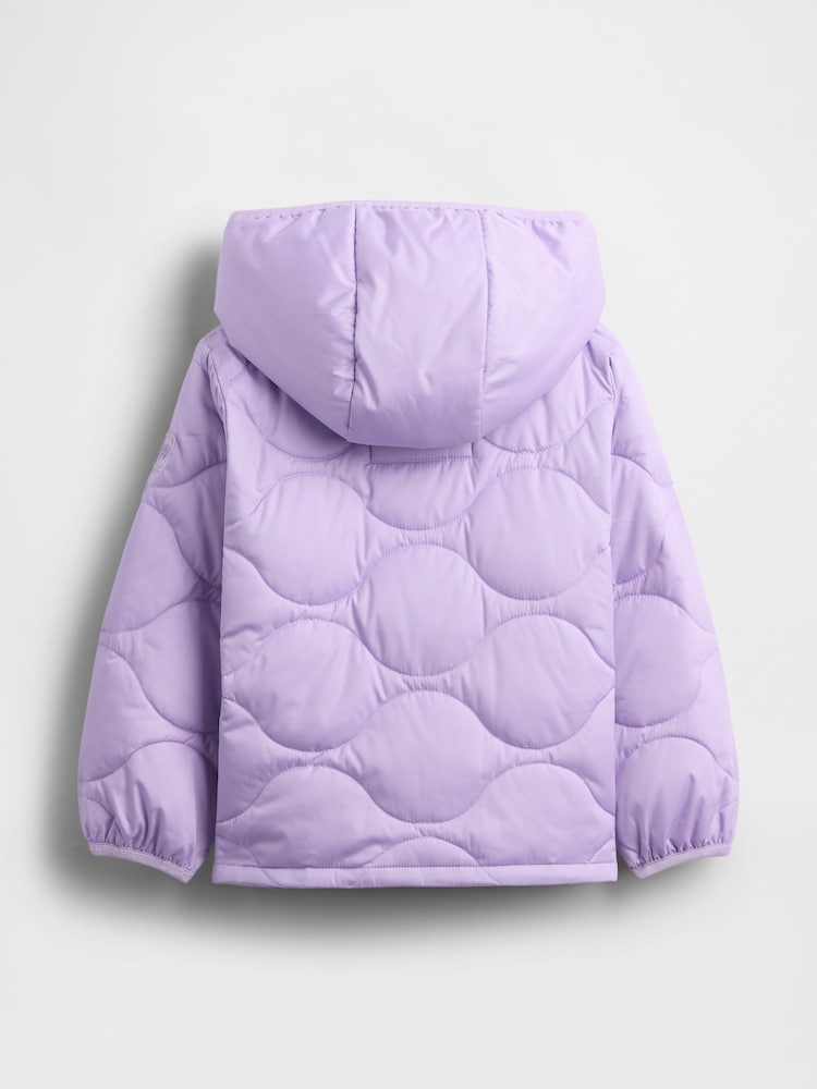 Gap Purple Cold Control Puffer Jacket (6mths-5yrs) - Image 2 of 3 Gap Purple Cold Control Puffer Jacket (6mths-5yrs) - Image 2 of 3