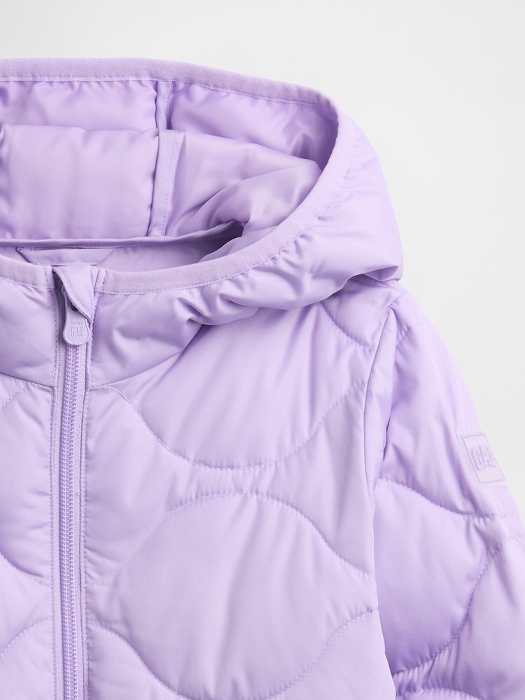 Gap Purple Cold Control Puffer Jacket (6mths-5yrs) - Image 3 of 3 Gap Purple Cold Control Puffer Jacket (6mths-5yrs) - Image 3 of 3