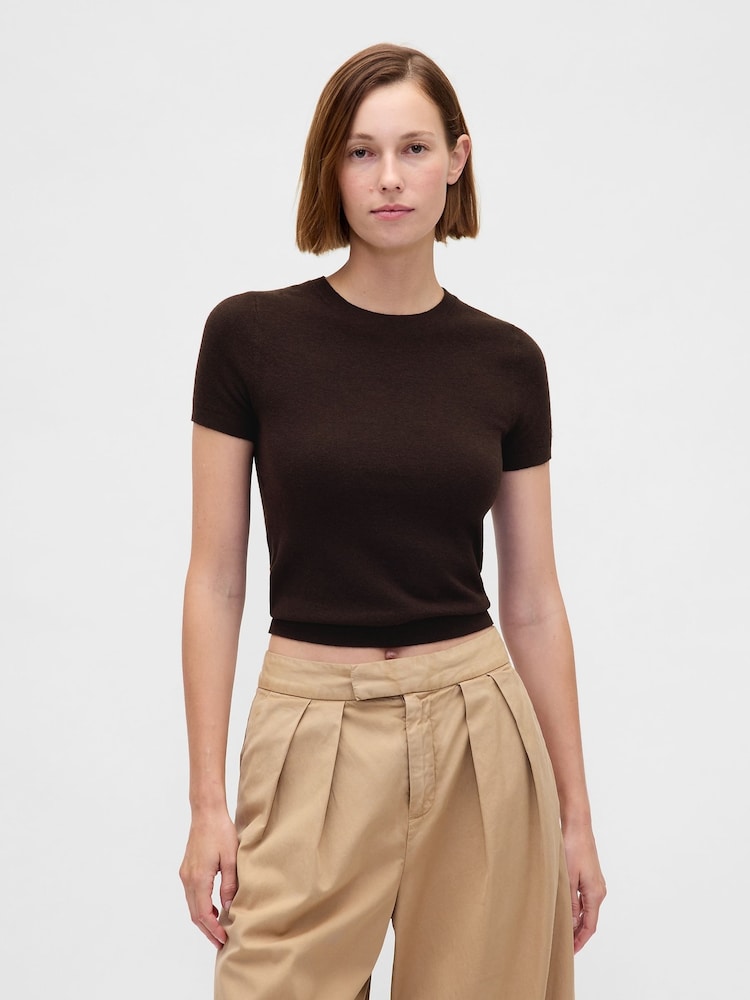 Gap Black Soft Touch Stretch T-Shirt - Image 1 of 4