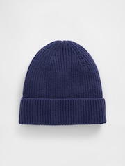 Gap Navy Blue Adults CashSoft Stretch Beanie - Image 3 of 3