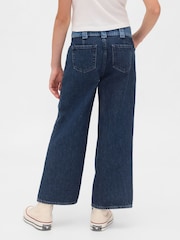 Gap Blue High Waisted Stride Wide-Leg Ankle Jeans (5-13yrs) (5-13yrs) - Image 2 of 5
