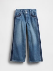 Gap Blue High Waisted Stride Wide-Leg Ankle Jeans (5-13yrs) (5-13yrs) - Image 4 of 5