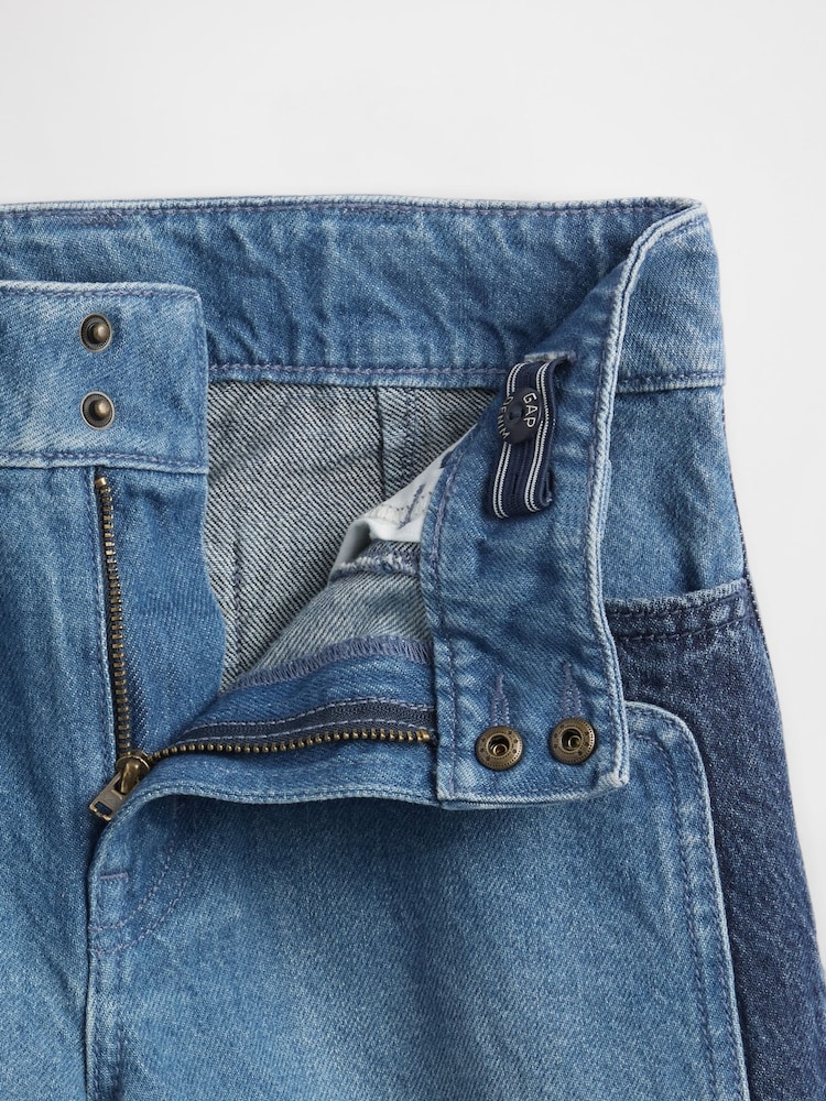 Gap Blue High Waisted Stride Wide-Leg Ankle Jeans (5-13yrs) (5-13yrs) - Image 5 of 5