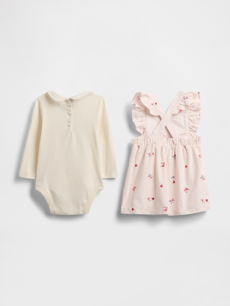 Gap Pink Corduroy Overall Outfit Set (Newborn-24mths) (0-24mths) - Image 2 of 2
