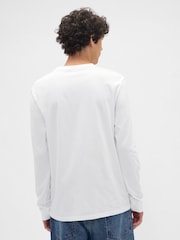 Gap White Everyday Long Sleeve T-Shirt - Image 2 of 5