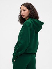 Gap Green Vintage Logo Zip Up Hoodie - Image 2 of 5