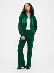 Gap Green Vintage Logo Zip Up Hoodie - Image 3 of 5
