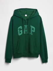 Gap Green Vintage Logo Zip Up Hoodie - Image 5 of 5