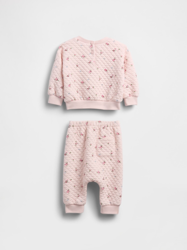 Gap Pink Quilted Outfit Set (0-24mths) - Image 2 of 3 Gap Pink Quilted Outfit Set (0-24mths) - Image 2 of 3