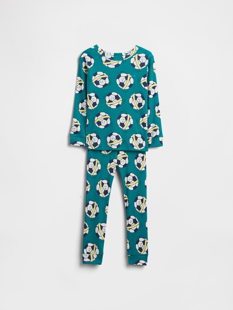 Gap Blue Brushed Cotton Pyjama Set (6mths-5yrs) (6mths-5yrs) - Image 1 of 2 Gap Blue Brushed Cotton Pyjama Set (6mths-5yrs) (6mths-5yrs) - Image 1 of 2