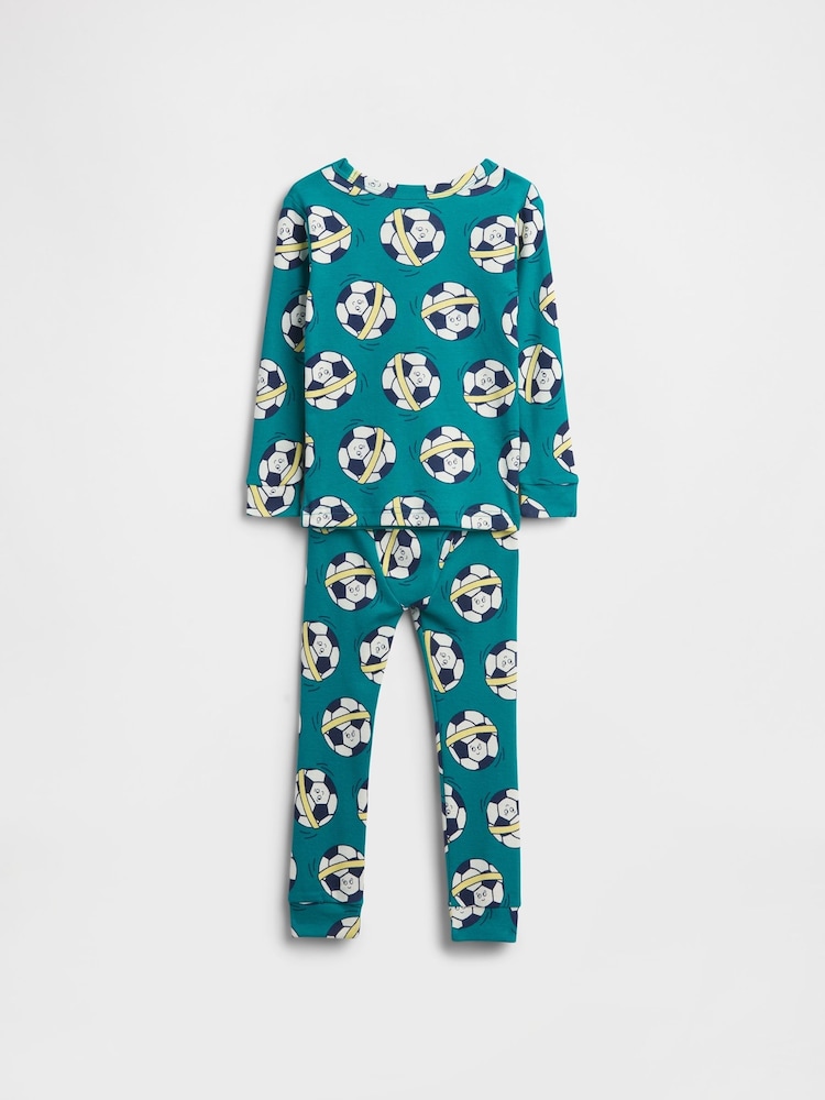 Gap Blue Brushed Cotton Pyjama Set (6mths-5yrs) (6mths-5yrs) - Image 2 of 2 Gap Blue Brushed Cotton Pyjama Set (6mths-5yrs) (6mths-5yrs) - Image 2 of 2