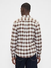 Gap Brown/White Check Oxford Shirt - Image 2 of 4