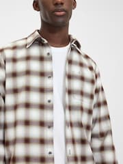 Gap Brown/White Check Oxford Shirt - Image 4 of 4