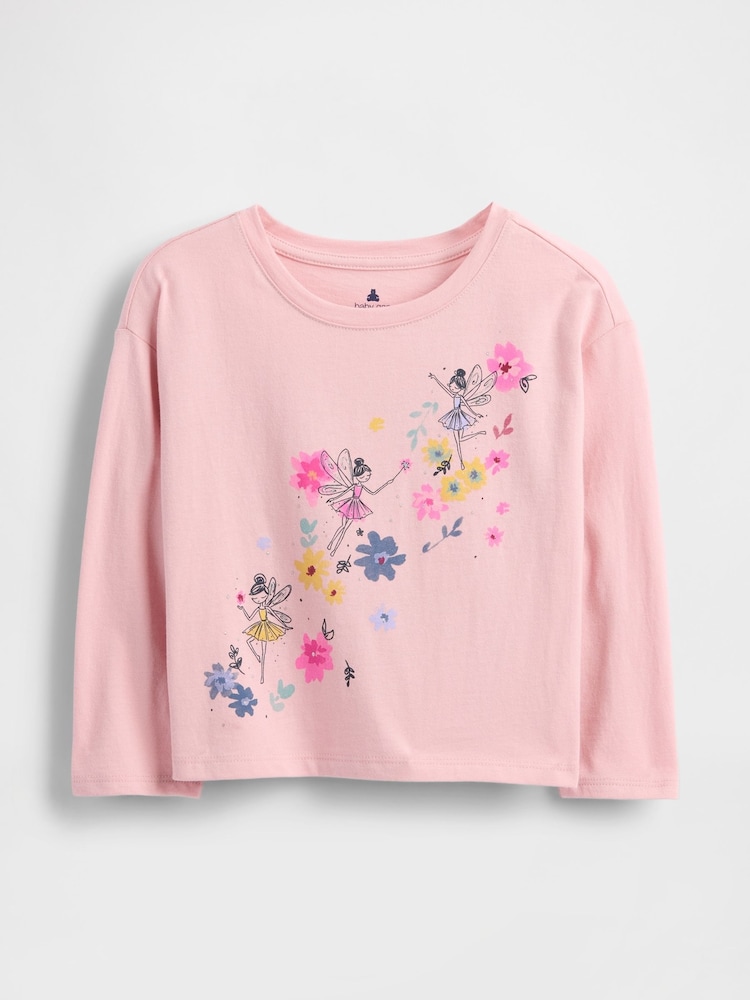 Gap Pink Mix and Match Graphic T-Shirt (6mths-5yrs) - Image 1 of 2