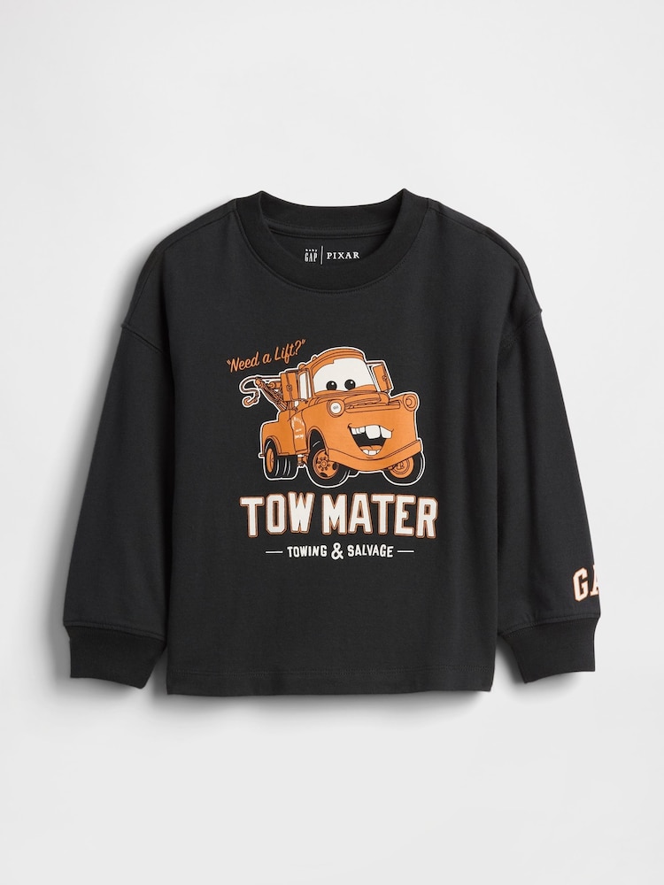 Gap Black Disney Cars Graphic Sweatshirt (6mths-5yrs) (6mths-5yrs) - Image 1 of 2