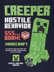 Gap Navy Blue Minecraft Graphic T-Shirt (4-13yrs) (4-13yrs) - Image 3 of 3