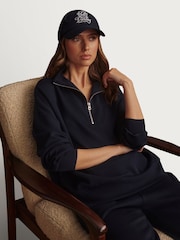 Varley Blue Half Zip Hawley Sweatshirt - Image 10 of 13