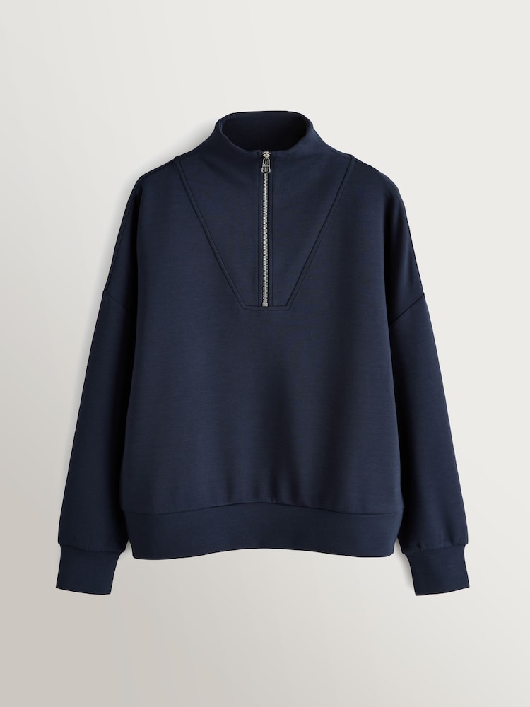 Varley Blue Half Zip Hawley Sweatshirt - Image 13 of 13