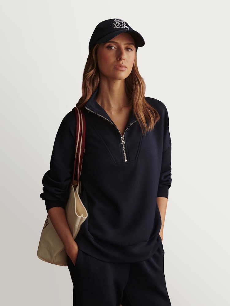 Varley Blue Half Zip Hawley Sweatshirt - Image 2 of 13