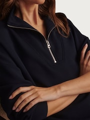 Varley Blue Half Zip Hawley Sweatshirt - Image 9 of 13