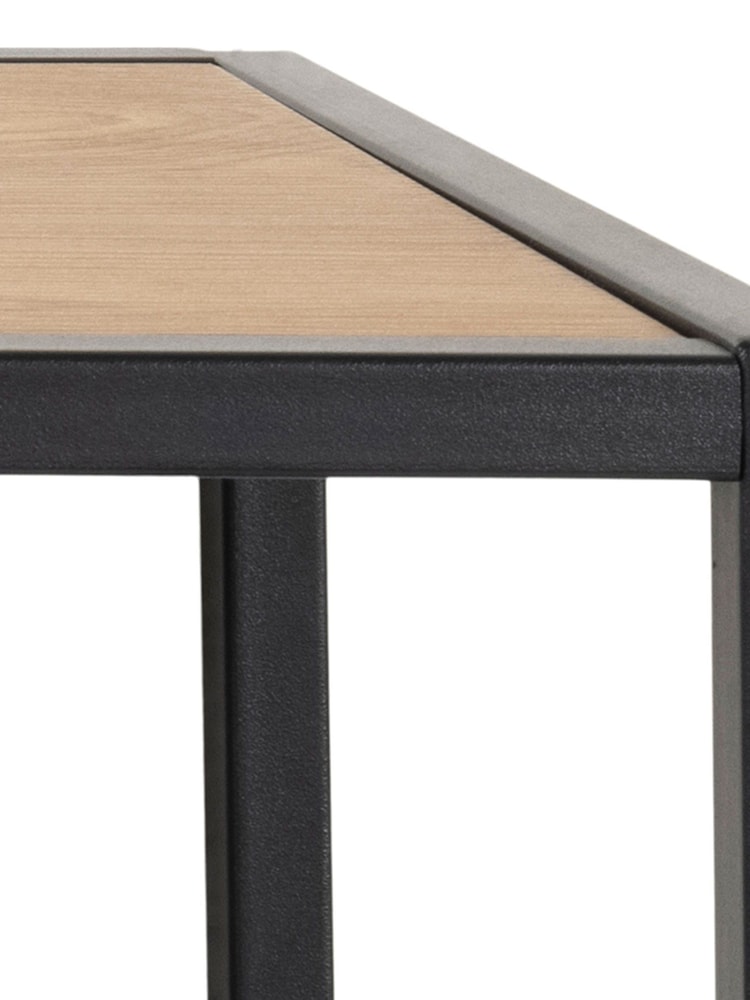 Actona Black Oak Seaford Metal Coat Rack with Oak Top - Image 6 of 6
