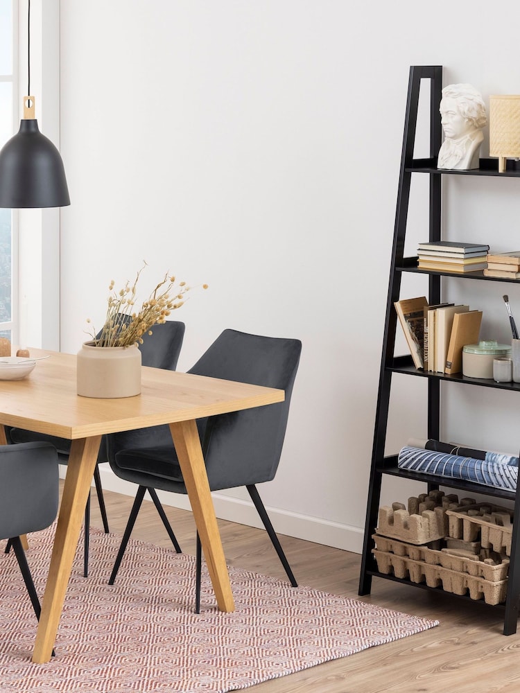 Actona Black Wally Bookcase with 5 Shelves - Image 1 of 5