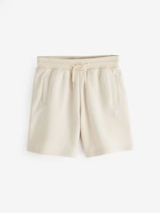 Calvin Klein Cream Mini Badge Shorts - Image 1 of 1