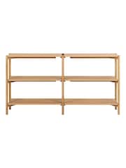 Actona Black Oak Braidwood Low Bookcase with 4 Shelves - Image 2 of 3