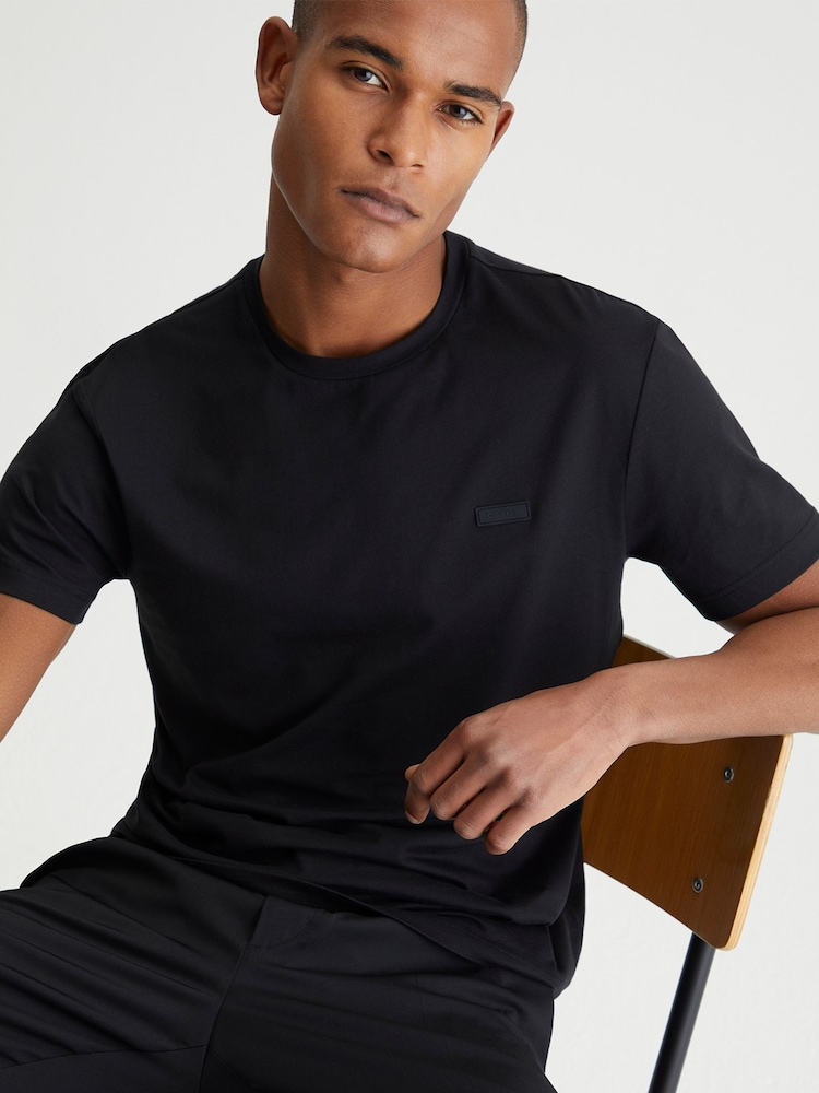 Calvin Klein Black Cotton T-Shirt - Image 1 of 5