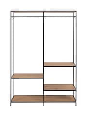 Actona Black Seaford Clothes Rack with 4 Shelves - Image 3 of 6
