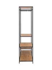 Actona Black Seaford Clothes Rack with 4 Shelves - Image 4 of 6