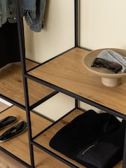 Actona Black Seaford Clothes Rack with 4 Shelves - Image 5 of 6