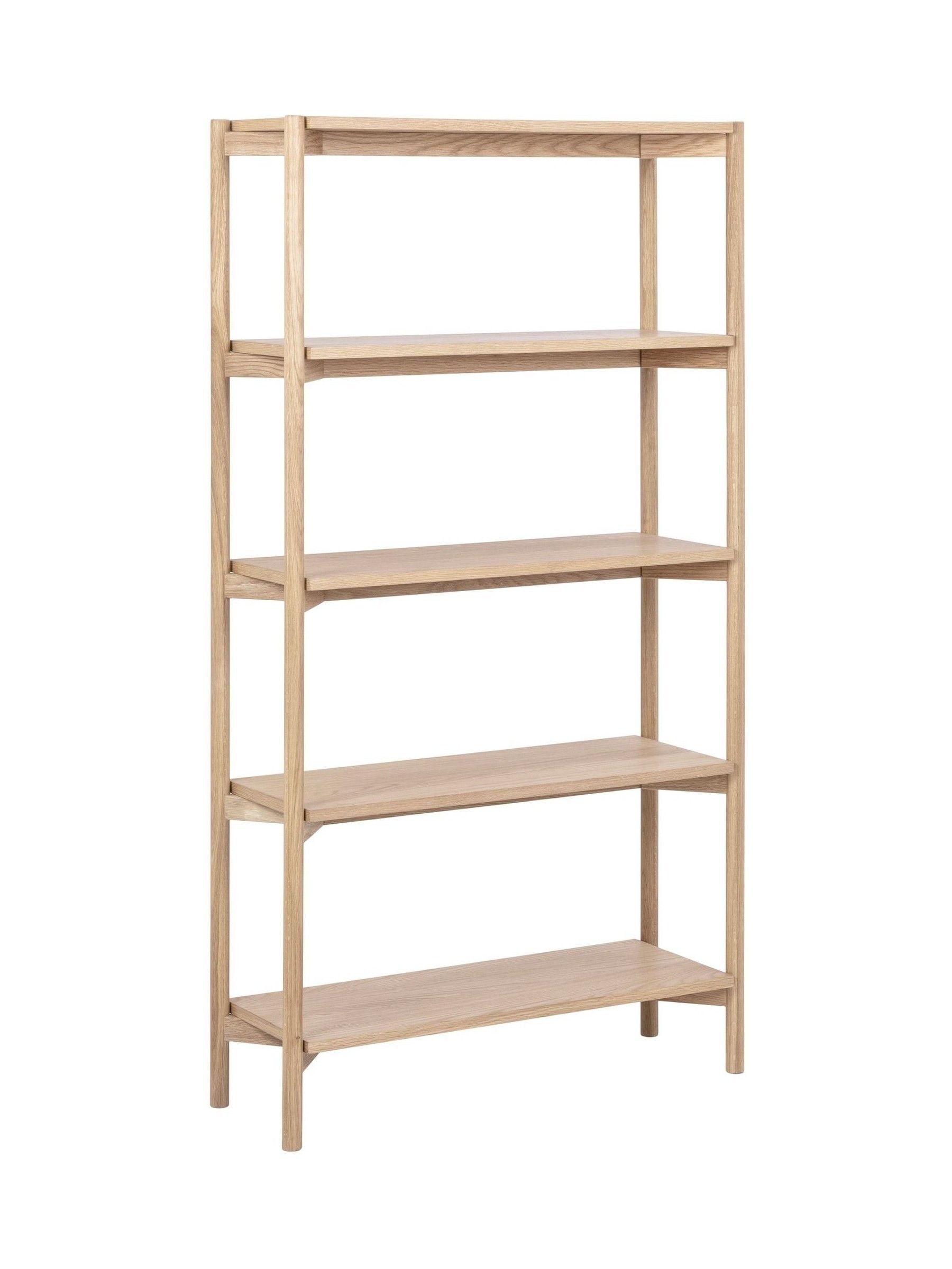 Furniture To Go Braidwood Bookcase With 4 Shelves In White Oak Veneer - White Oak - Image 4