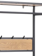 Actona Black Seaford Clothes Rack with 3 Shelves - Image 5 of 6