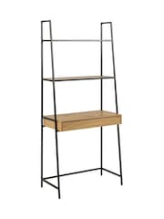 Actona Black Seaford Bookcase with 1 Drawer - Image 3 of 6