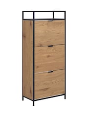 Actona Black Seaford Shoe Cabinet - Image 2 of 6