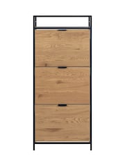 Actona Black Seaford Shoe Cabinet - Image 3 of 6