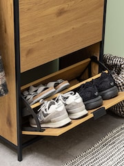 Actona Black Seaford Shoe Cabinet - Image 6 of 6