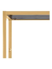 Actona Gold Seaford Tall Metal Bookcase with 5 Black Shelves - Image 5 of 6