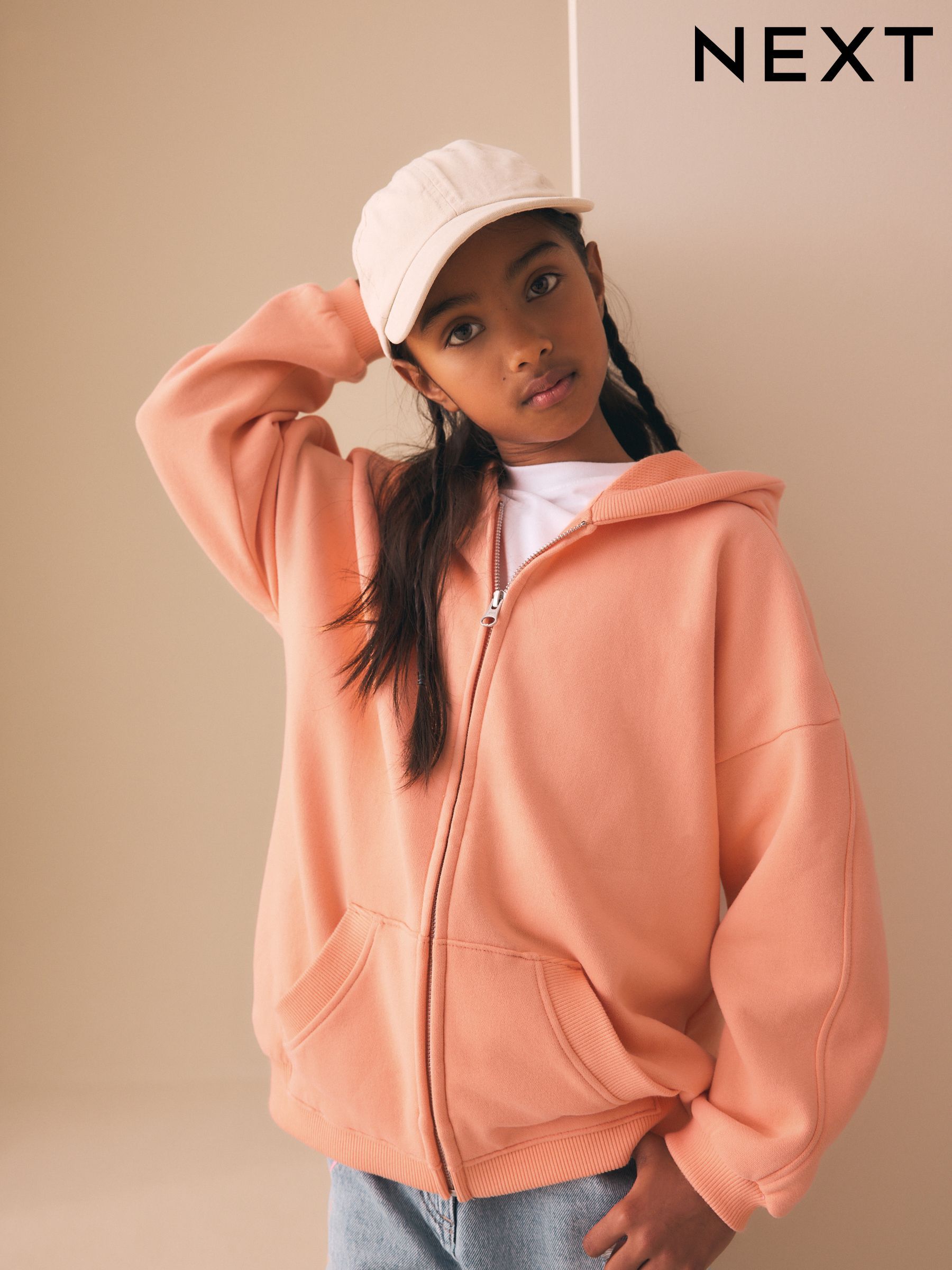 Buy Bright Orange Zip Through Hoodie (3-16yrs) from the Next UK