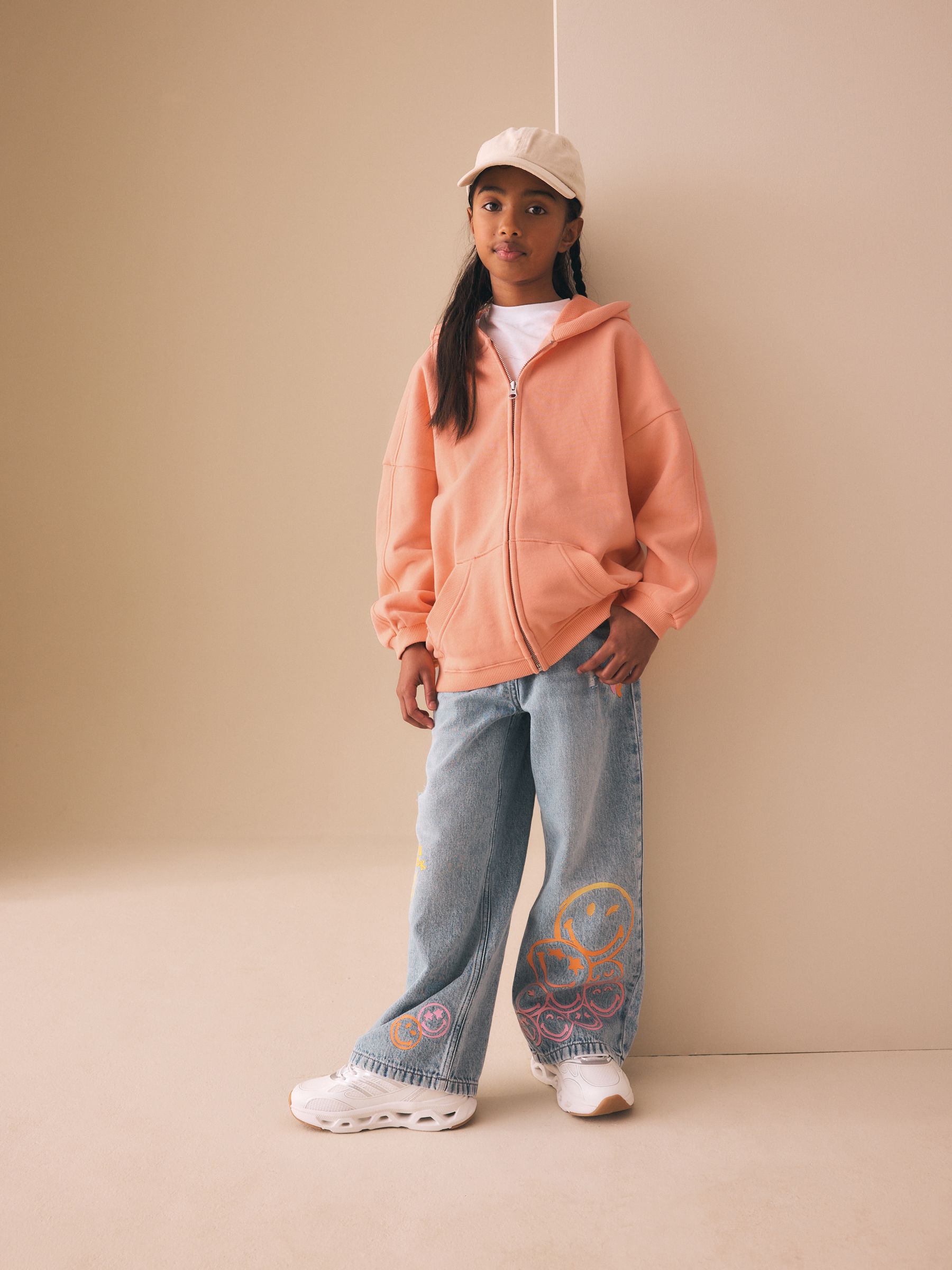 Buy Bright Orange Zip Through Hoodie (3-16yrs) from Next USA
