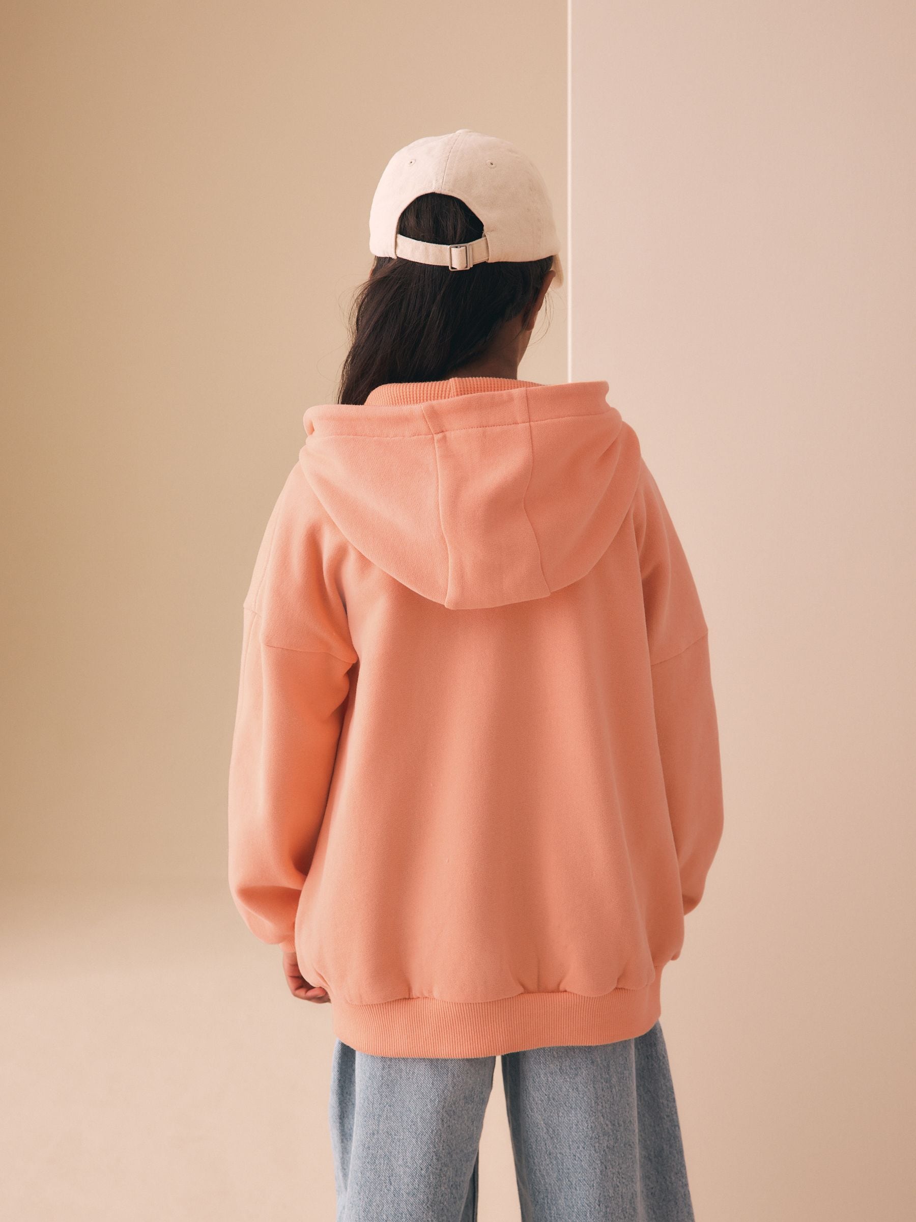 Buy Bright Orange Zip Through Hoodie (3-16yrs) from Next USA