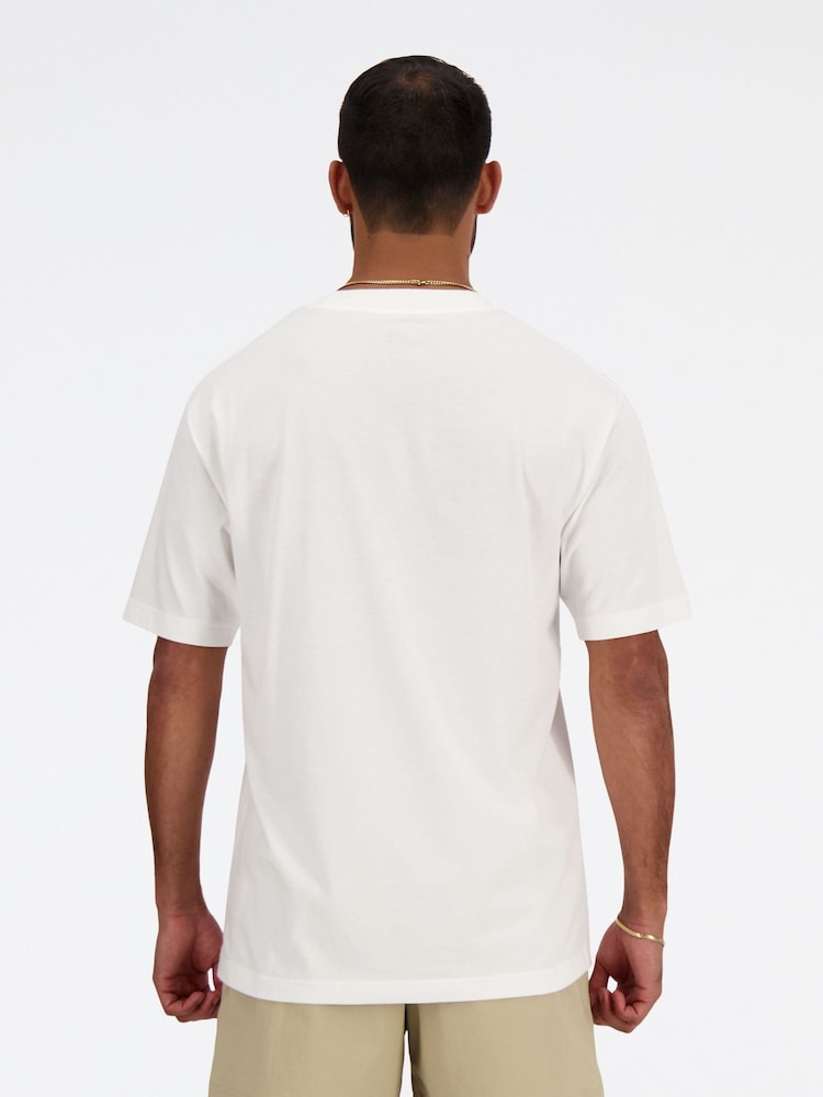 New Balance White Essentials T-Shirt - Image 2 of 4