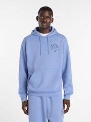 New Balance Blue Reimagined Fleece Hoodie - Image 1 of 7