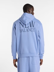 New Balance Blue Reimagined Fleece Hoodie - Image 2 of 7