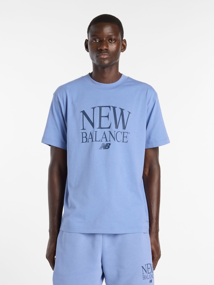 New Balance Navy Reimagined Graphic T-Shirt - Image 1 of 6