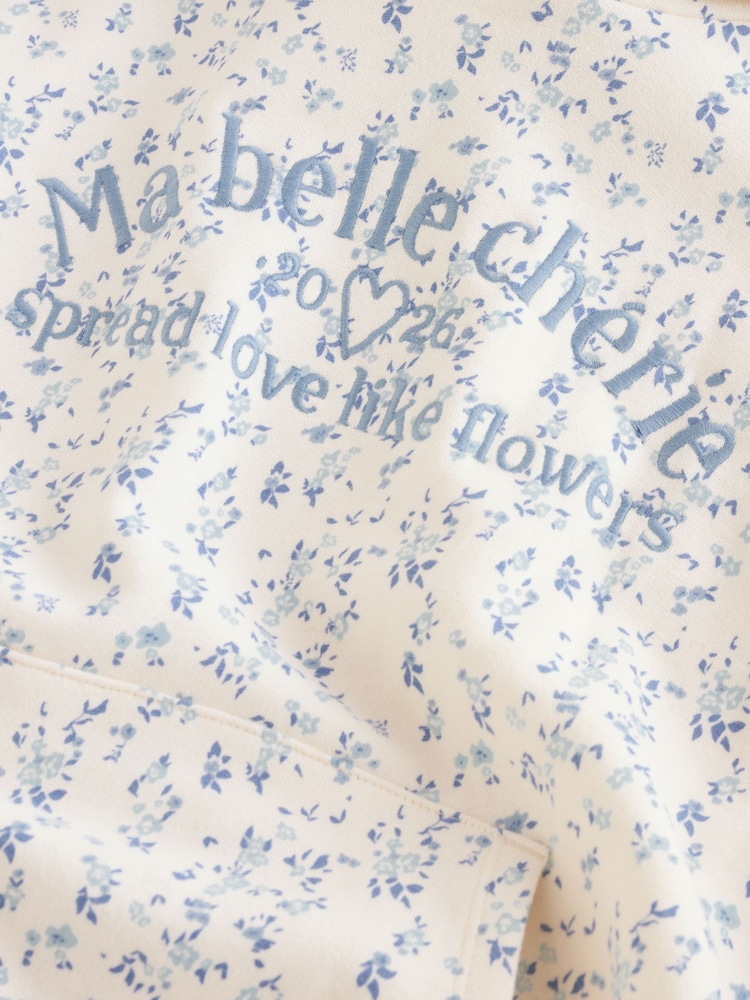 Cream Ditsy Flower Hoodie (3-16yrs) - Image 12 of 12 Cream Ditsy Flower Hoodie (3-16yrs) - Image 12 of 12