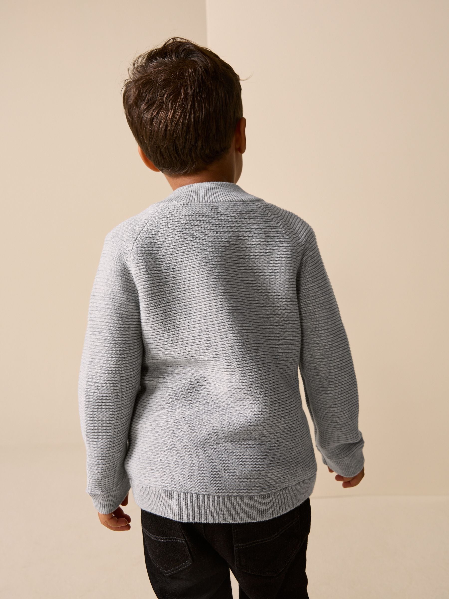 Buy Grey Zip Through Cardigan (3mths-7yrs) from Next USA