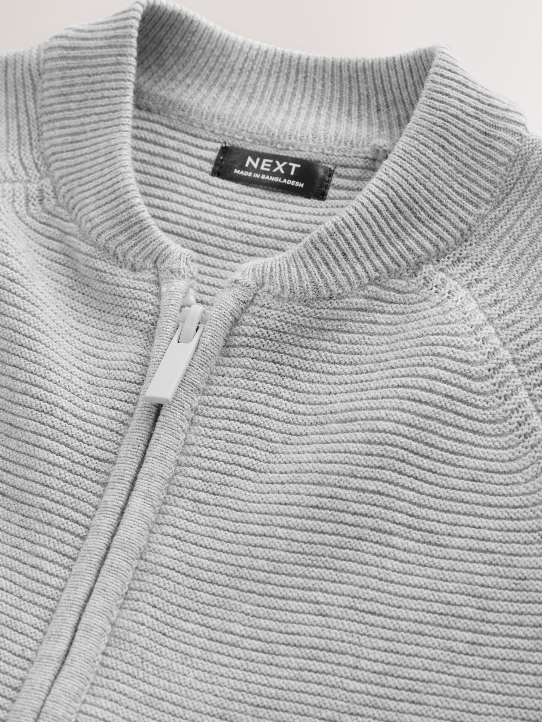 Buy Grey Zip Through Cardigan (3mths-7yrs) from Next USA